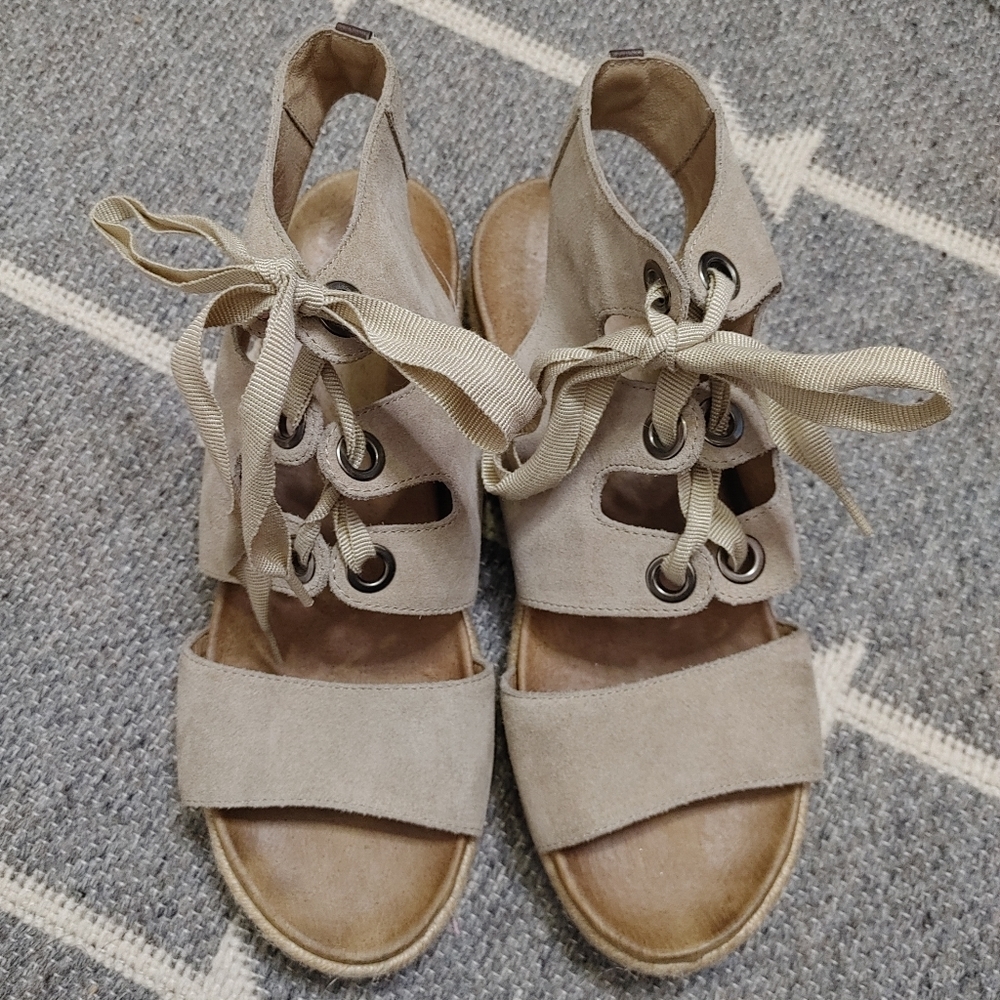 Rudsak Baptista suede lace up sandals size 40